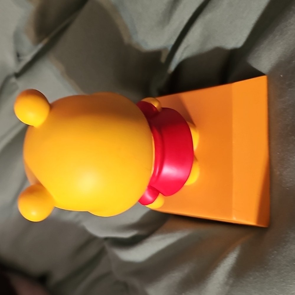 Disney Winnie the Pooh Collectible with Red and Yellow Accents - Picture 2 of 3